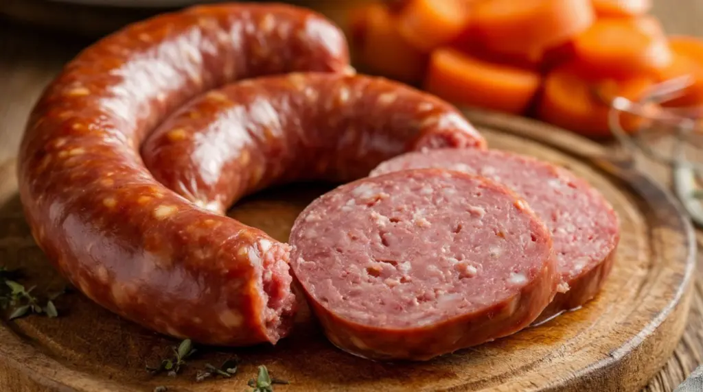 Фарш в пакет и в кастрюлю: через час на столе вкуснейшая домашняя колбаса по цене копейки