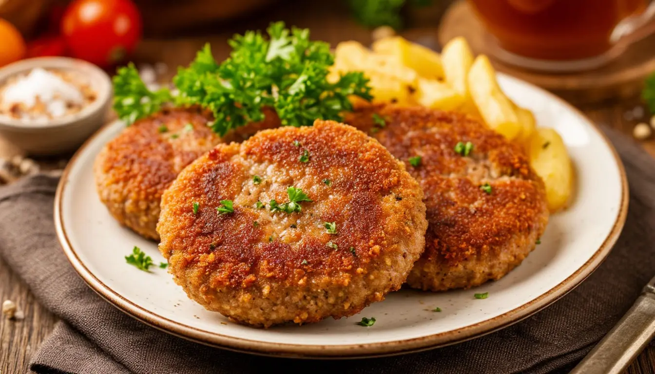 Котлеты по-немецки: как жареный лук делает их невероятно сочными и вкусными